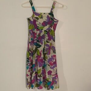 GAP Kids Floral Dress - Purple, Green, Blue